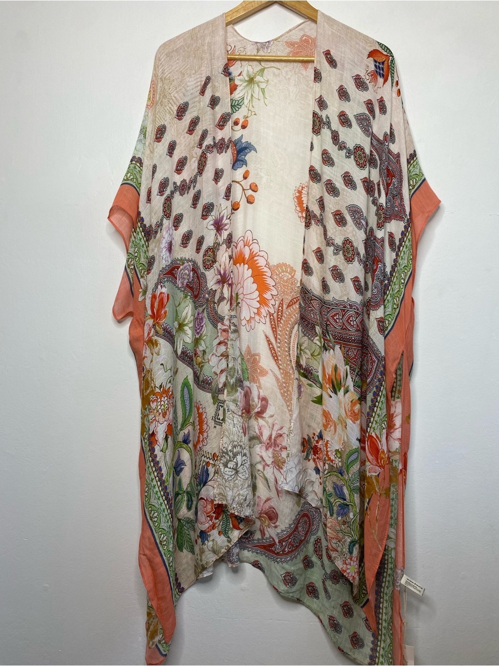 NWT Bellflower Kimono Sleeve Duster Cover up One size fits most